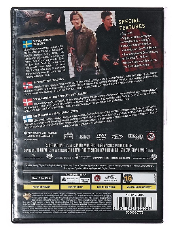 Supernatural: The Complete Fifth Season - DVD - DVD-elokuvat - 10105389162 - 1