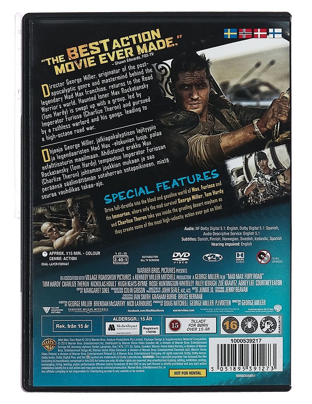 Mad Max Fury Road - DVD - DVD-elokuvat - 10105389177 - 1