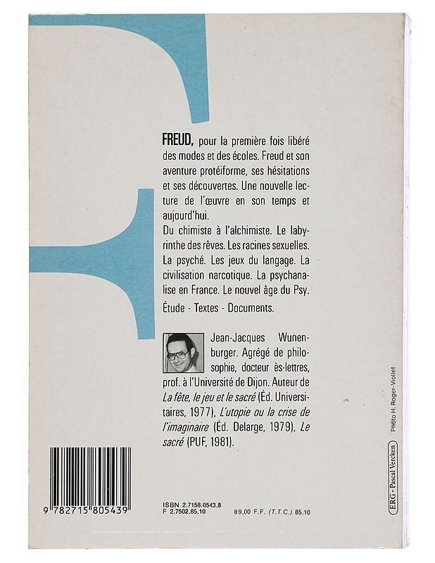 Freud - Jean-Jacques Wunenburger - Romaanit ja novellit - 10105389194 - 1