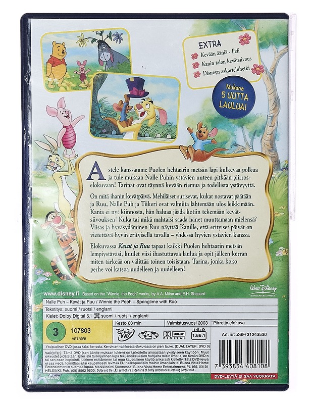 Nalle Puh: Kevät ja Ruu - DVD - DVD-elokuvat - 10105389195 - 1