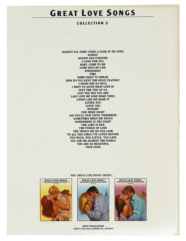 Great love songs: Collection 3 - Tietokirjat ja oppaat - 10105389212 - 1