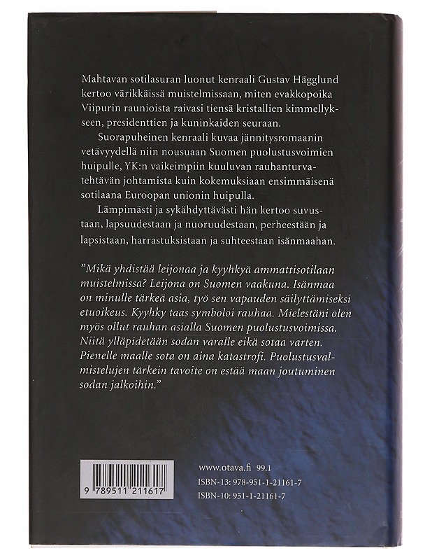 Leijona ja kyyhky - Gustav Hägglund - Elämäkerrat ja muistelmat - 10105389216 - 1