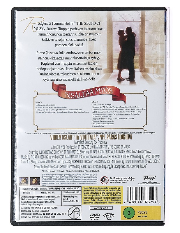 The Sound of Music - DVD - DVD-elokuvat - 10105389242 - 1
