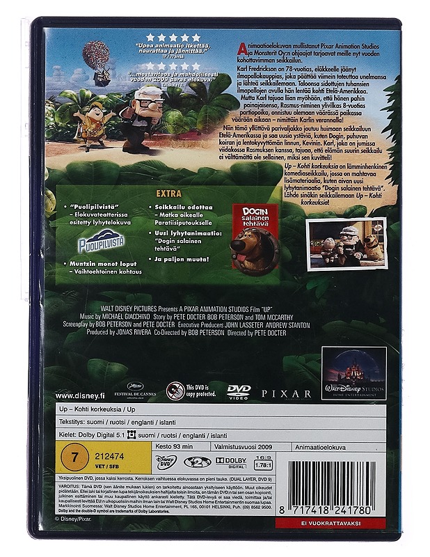 Up: kohti korkeuksia - DVD - DVD-elokuvat - 10105389255 - 1