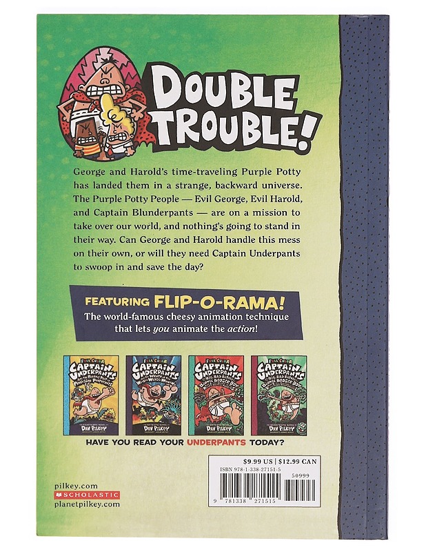 Captain Underpants and the Preposterous Plight of the Purple Potty People - Dav Pilkey - Lastenkirjat - 10105389261 - 1