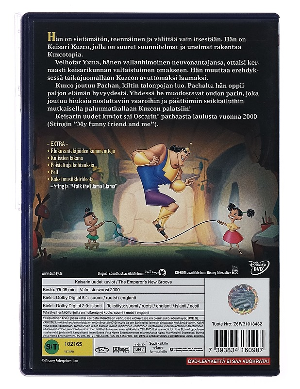 Keisarin uudet kuviot - DVD - DVD-elokuvat - 10105389275 - 1
