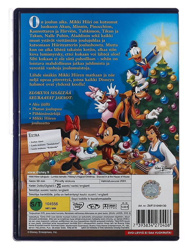 Mikki Hiiren taikajoulu: Lumisia tarinoita - DVD - DVD-elokuvat - 10105389277 - 1
