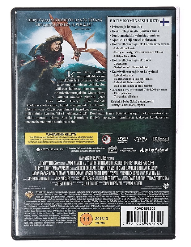 Harry Potter ja liekehtivä pikari - DVD - DVD-elokuvat - 10105389290 - 1