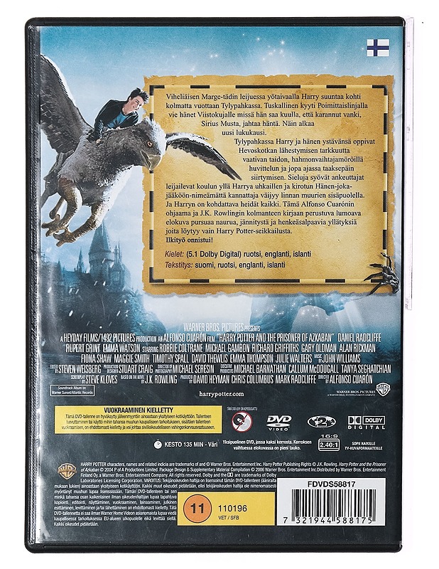Harry Potter ja Azkabanin vanki - DVD - DVD-elokuvat - 10105389296 - 1