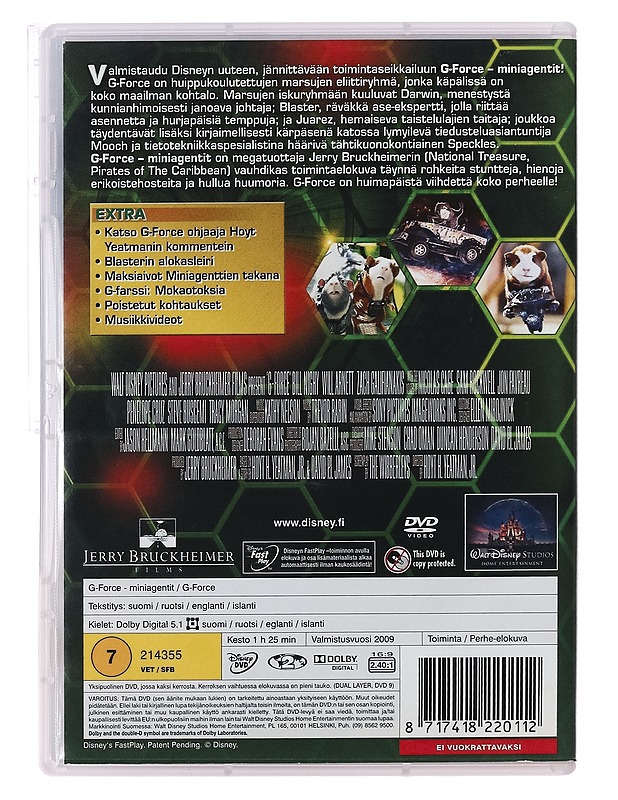 G-Force Miniagentit - DVD - DVD-elokuvat - 10105389298 - 1