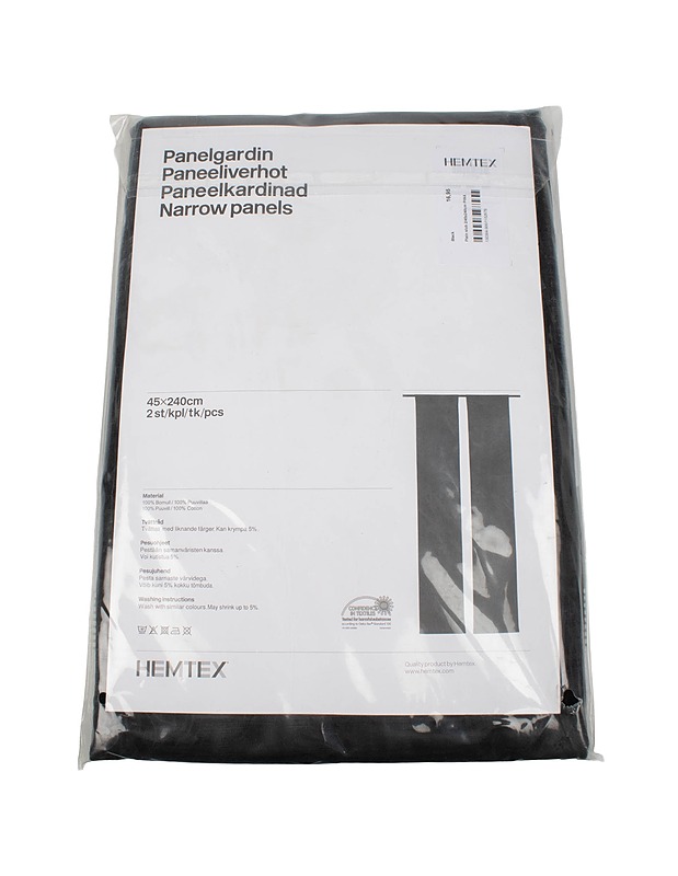 HEMTEX paneeliverho, 2 kpl, 45 x 240 cm - Verhot ja kapat - 10105389384 - 1