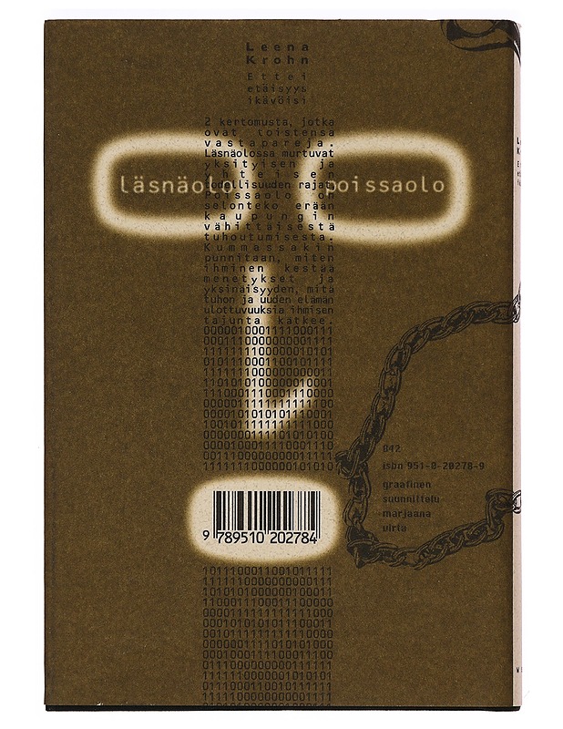 Ettei etäisyys ikävöisi : 2 kertomusta - Leena Krohn - Romaanit ja novellit - 10105389390 - 1