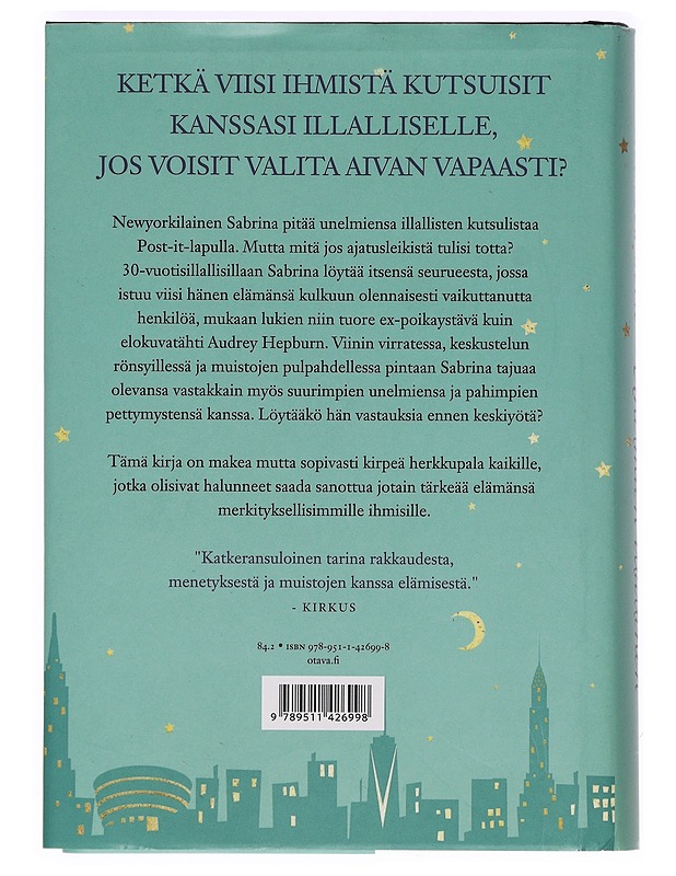 Unelmien illallinen - Serle, Rebecca - Romaanit ja novellit - 10105389398 - 1