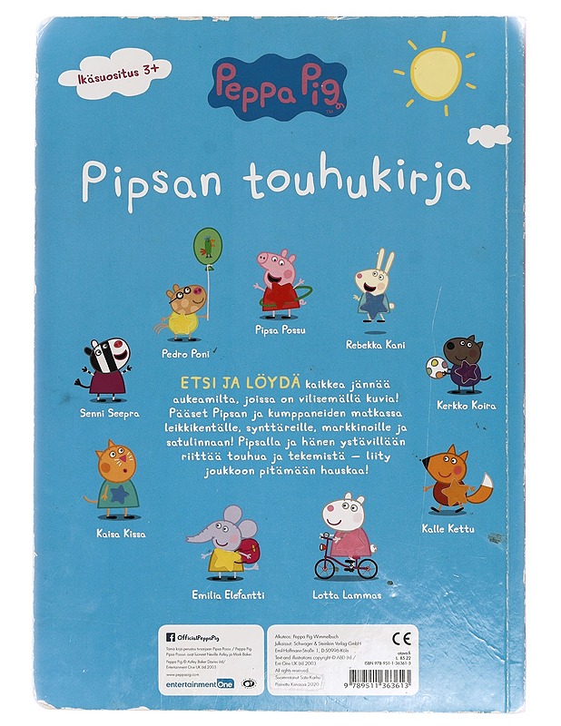 Pipsan touhukirja : etsi ja löydä - Karhu, Satu - Lastenkirjat - 10105389400 - 1
