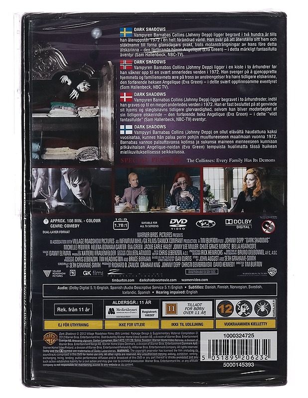 Dark Shadows - DVD - DVD-elokuvat - 10105389440 - 1