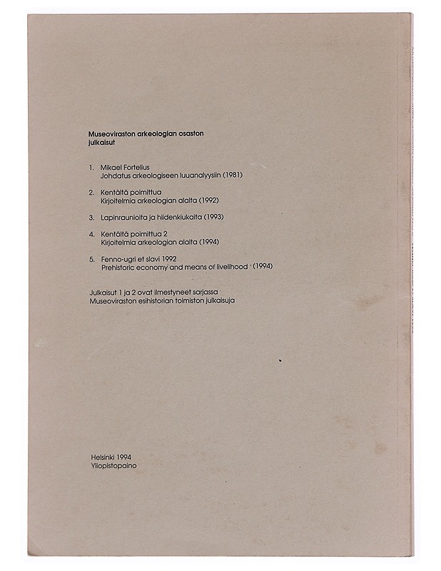 Fenno-ugri et slavi 1992 - Paula Purhonen - Tietokirjat ja oppaat - 10105389487 - 1