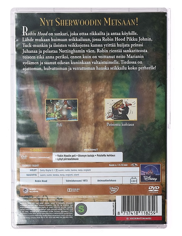 Robin Hood - DVD - DVD-elokuvat - 10105389506 - 1