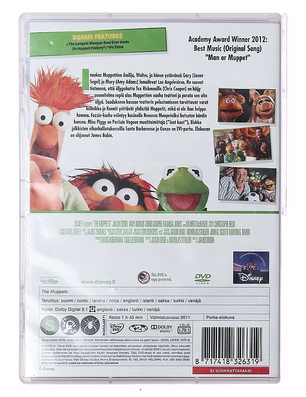 The Muppets - DVD - DVD-elokuvat - 10105389529 - 1