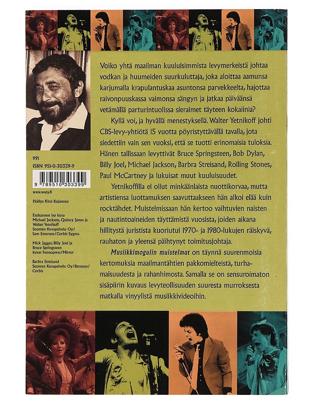 Musiikkimogulin muistelmat - Yetnikoff, Walter - Elämäkerrat ja muistelmat - 10105389555 - 1