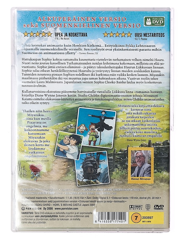 Liikkuva linna - DVD  - DVD-elokuvat - 10105389594 - 1