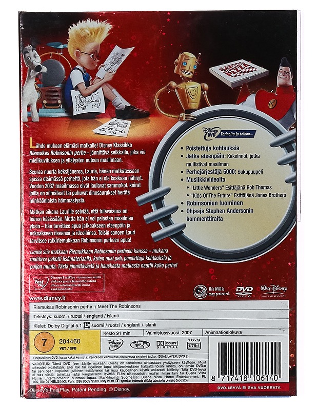 Riemukas Robinsonin Perhe - DVD - DVD-elokuvat - 10105389713 - 1