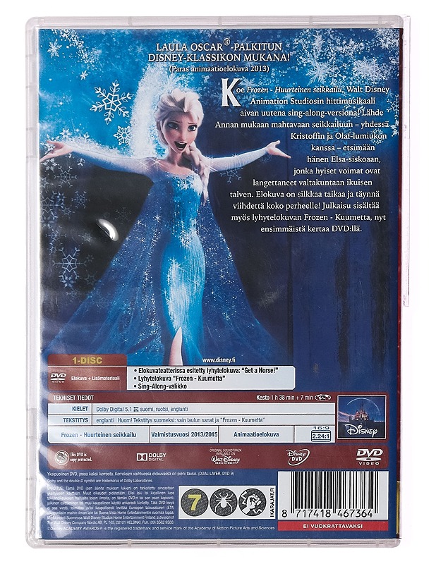 Frozen: Huurteinen seikkailu: Sing Along-versio- DVD - DVD-elokuvat - 10105389737 - 1