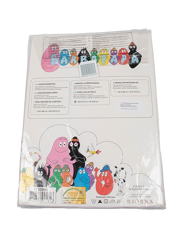 BJÖRNA Barbapapa pussilakanasetti, 140x200 cm - Liinavaatteet - 10105389760 - 1