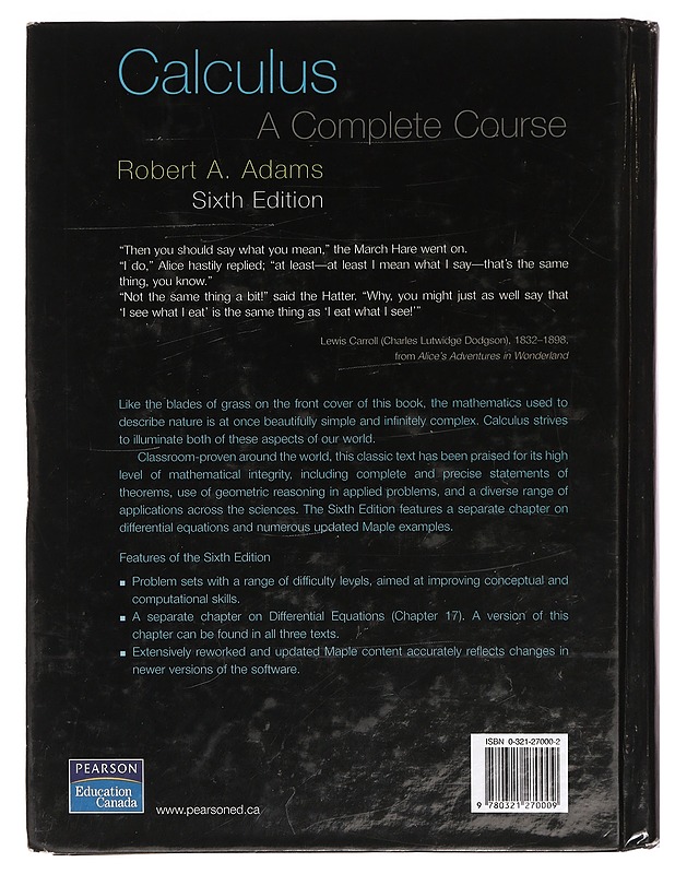 Calculus : a complete course - Robert A. Adams - Tietokirjat ja oppaat - 10105389773 - 1