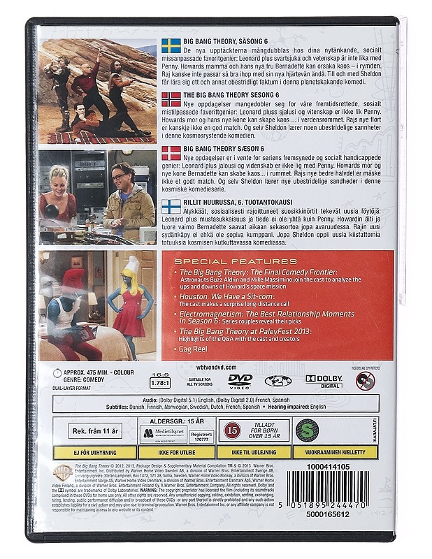 The big bang theory. Season 6 - DVD - DVD-elokuvat - 10105389774 - 1