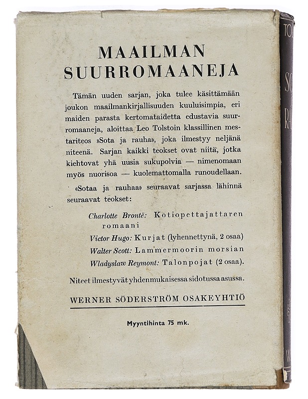 Sota ja Rauha, osa 2 - Leo Tolstoi - Romaanit ja novellit - 10105389793 - 1