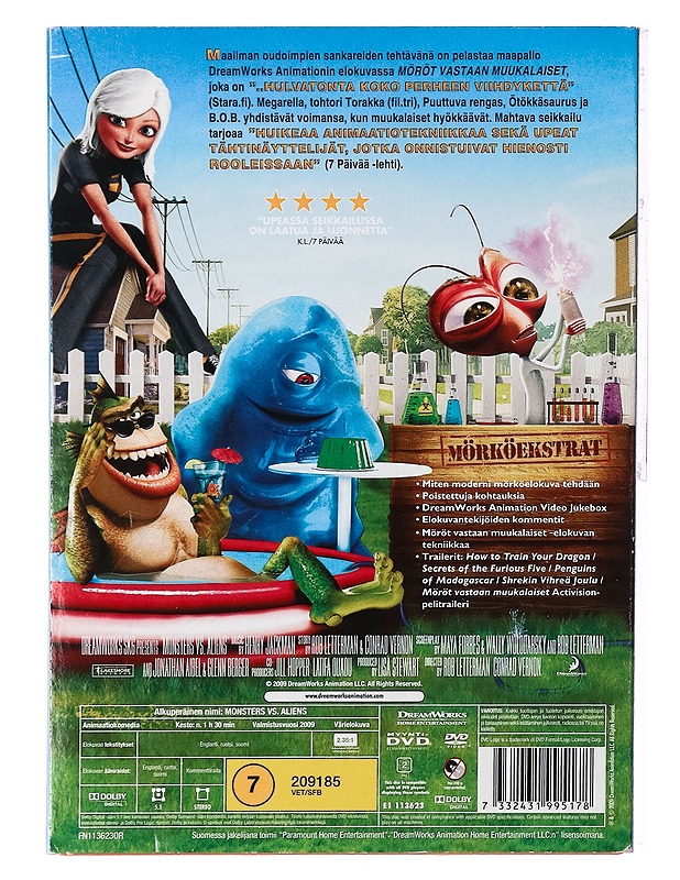 Möröt Vastaan Muukalaiset-DVD - DVD-elokuvat - 10105389821 - 1
