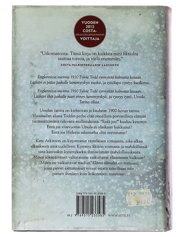 Elämä elämältä - Atkinson, Kate - Romaanit ja novellit - 10105389876 - 1