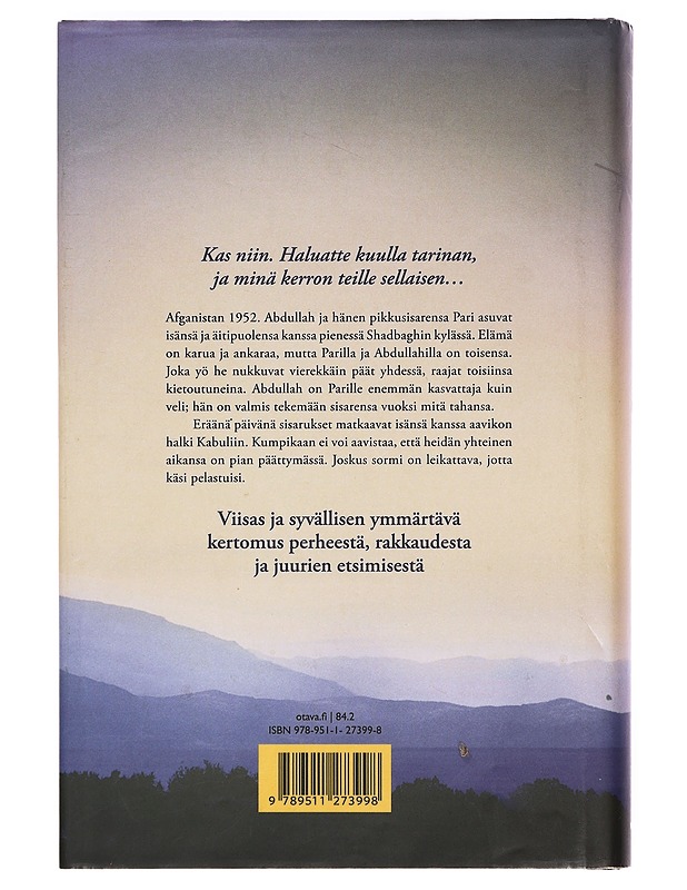 Ja vuoret kaikuivat - Hosseini, Khaled - Romaanit ja novellit - 10105389890 - 1