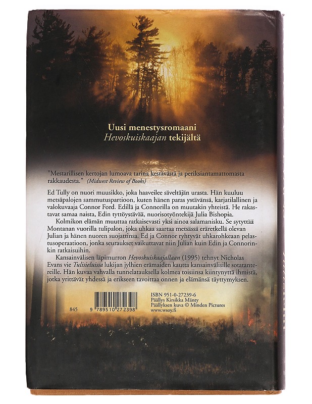 Tulisielut - Evans, Nicholas - Romaanit ja novellit - 10105389906 - 1