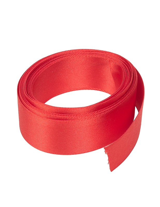 Satiininauha, punainen, 5 m - Ompelu - 10105389917 - 0