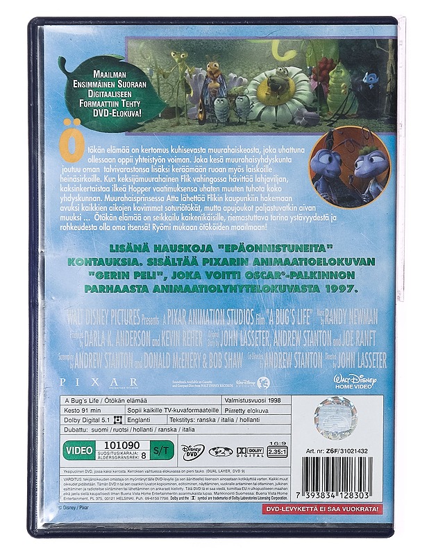 Ötökän Elämää - DVD - DVD-elokuvat - 10105389955 - 1