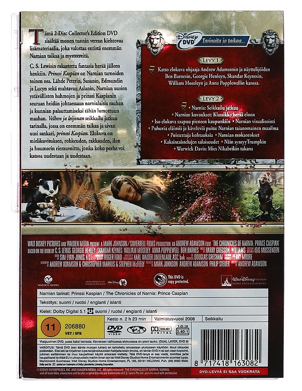 Narnian Tarinat: Prinssi Kaspian - DVD - DVD-elokuvat - 10105390005 - 1