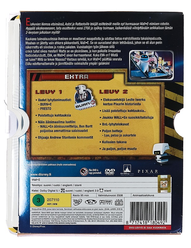 Wall-E - DVD - DVD-elokuvat - 10105390025 - 1