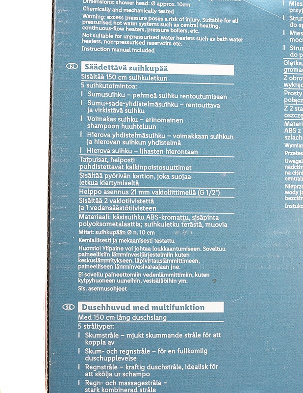 LIVARNO säädettävä suihkupää - Rakennustarvikkeet - 10105390041 - 1