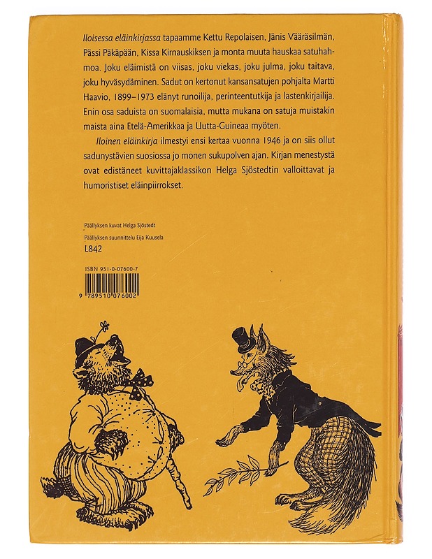 Iloinen eläinkirja - Haavio, Martti - Lastenkirjat - 10105390048 - 1