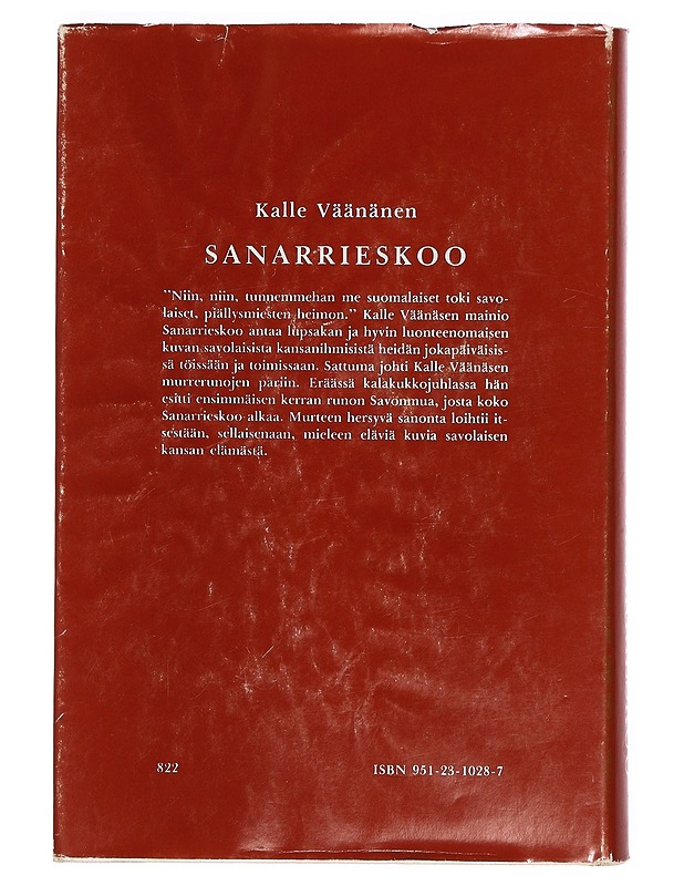 Sanarrieskoo : kootut murrerunot - Väänänen, Kalle - Runot ja näytelmät - 10105390100 - 1