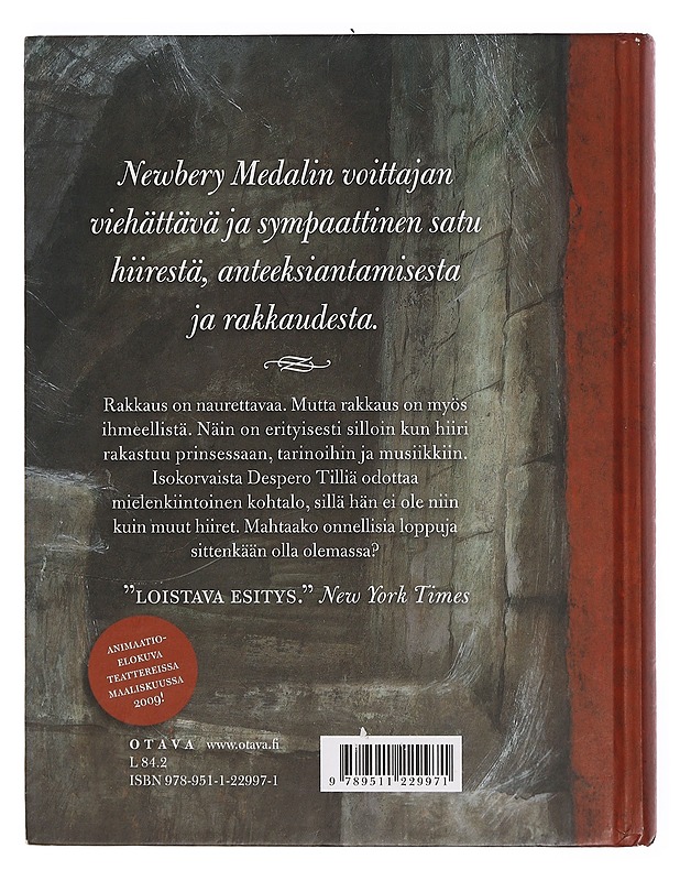Desperon taru : kertomus hiirestä, prinsessasta, keitosta ja lankarullasta - DiCamillo, Kate - Romaanit ja novellit - 10105390110 - 1