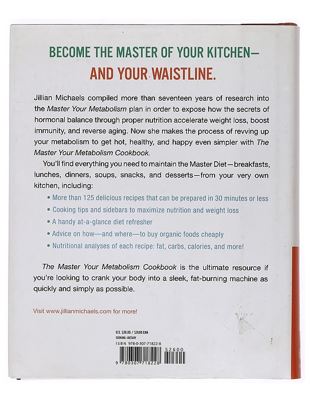 The master your metabolism cookbook - Jillian Michaels - Ruokakirjat - 10105390174 - 1