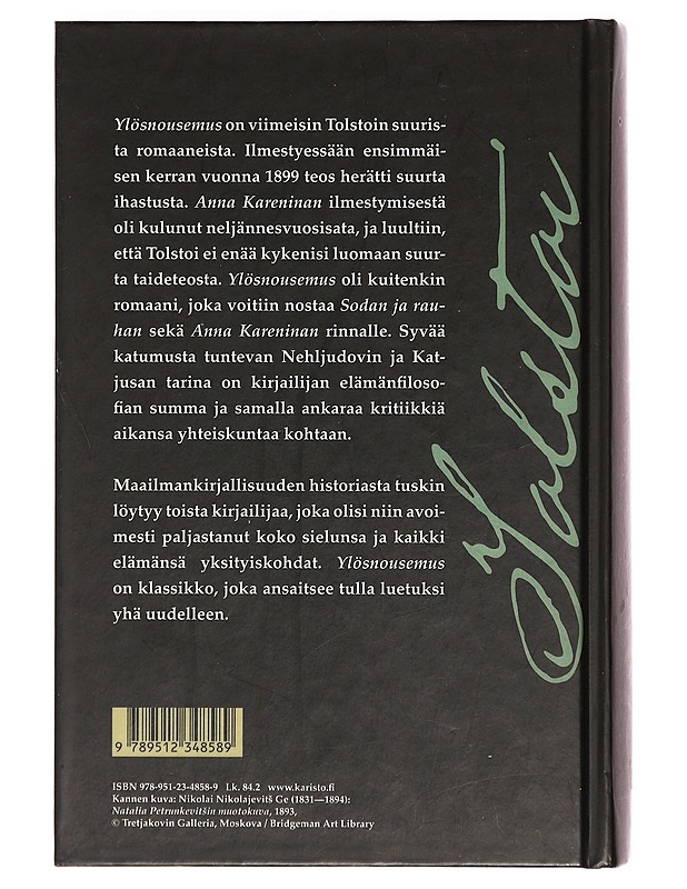 Ylösnousemus - Tolstoi, Leo - Romaanit ja novellit - 10105390185 - 1