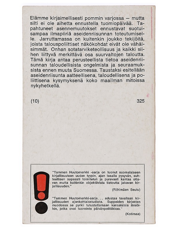 Suomi ja aseidenriisunta - P. Joenniemi, P. Kaaretsalo - Historiakirjat - 10105390226 - 1