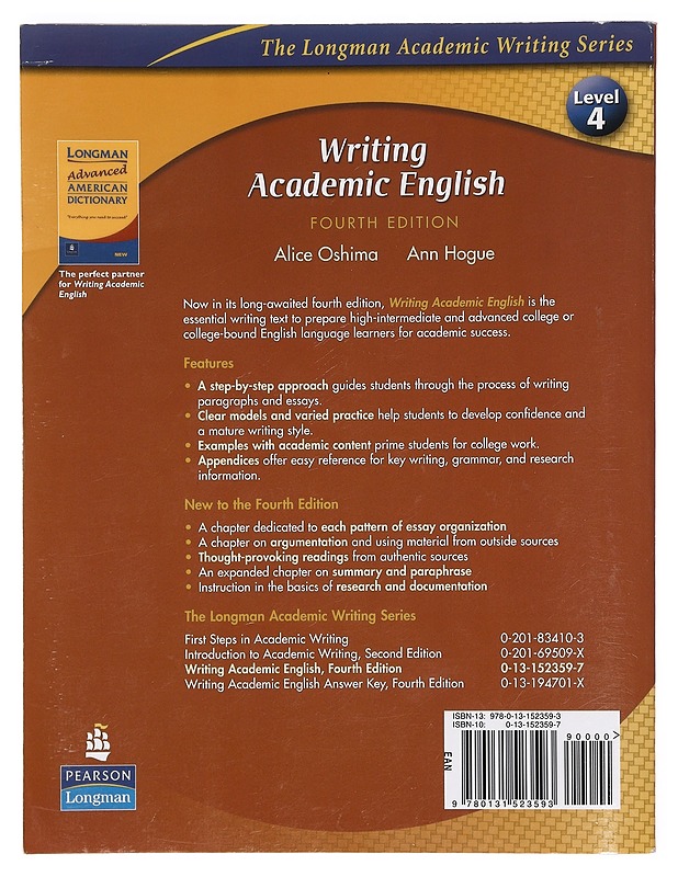 Writing academic English - Oshima, Alice - Tietokirjat ja oppaat - 10105390234 - 1