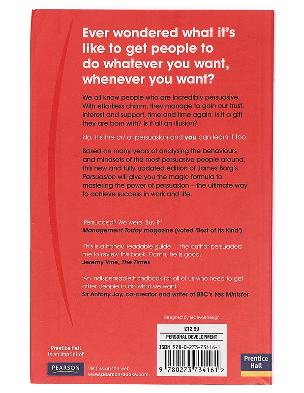 Persuasion : The art of influencing people - James Borg - Tietokirjat ja oppaat - 10105390245 - 1