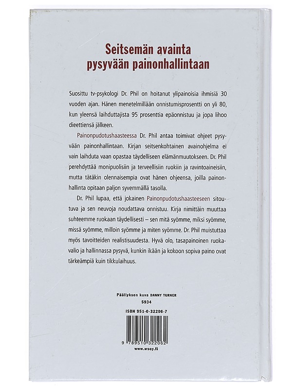Painonpudotushaaste : 7-kohtainen avainohjelma pysyvään painonhallintaan - McGraw, Phillip C. - Tietokirjat ja oppaat - 10105390266 - 1