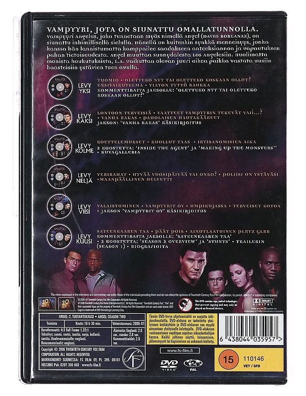 Angel: 2. tuotantokausi - DVD - DVD-elokuvat - 10105390341 - 1