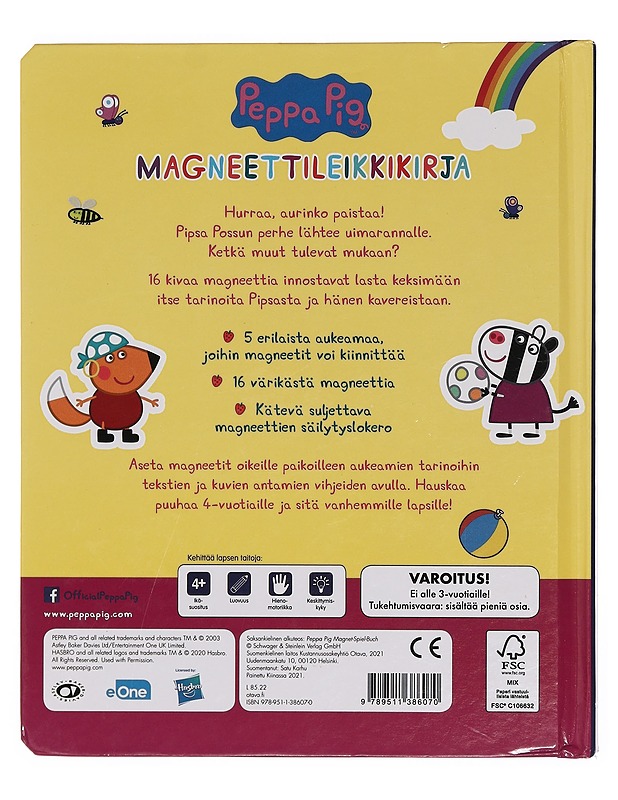 Pipsa Possu magneettileikkikirja - Karhu, Satu, (kääntäjä) - Lastenkirjat - 10105390401 - 1